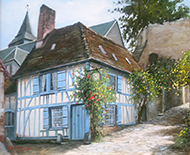 la maison bleue 46x38 250€