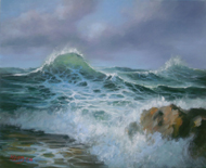 les vagues 46x33 280€